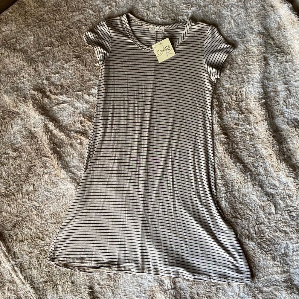 NWT Olivia Rae Striped T-shirt dress